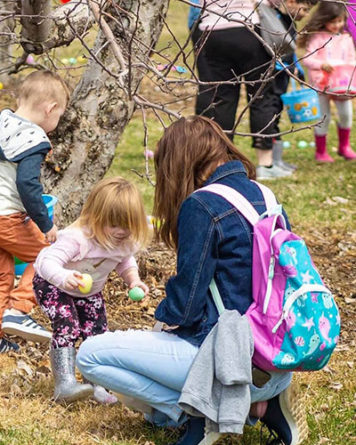 Easter egg hunt at Graves mountain Farm & Lodges, Syria VA - yje Blue Ridge Mountains