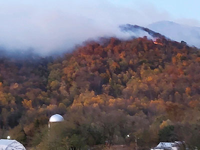 Fire on Nov 3 - Doubletop Mountain