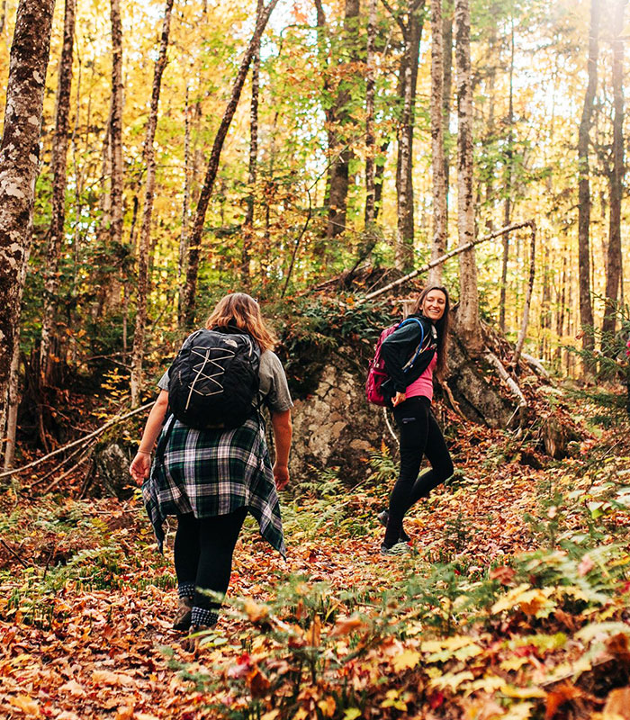 Hiking at Graves Mountain farm in the Blue Ridge