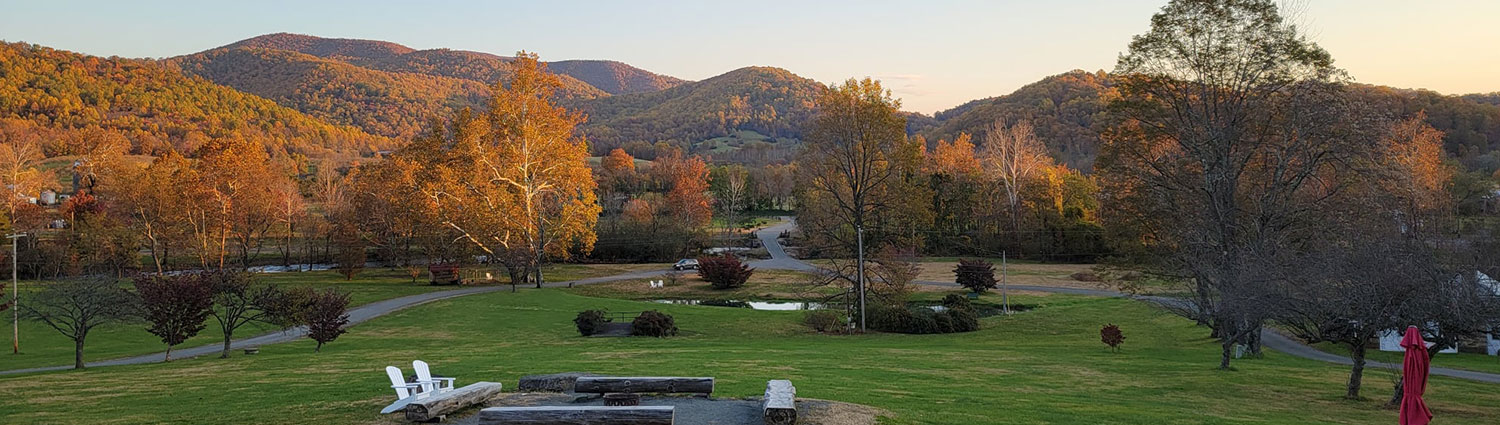 Shenandoah National Park - the view from Graves Mountain Farm & Lodges