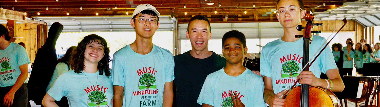 Music and mindfulness Students at Graves Mountain Farm & Lodges - a summer classical music camp